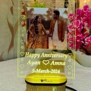 Customized Acrylic LED Lighting Lamp – Personalized Name & Photo Night Light