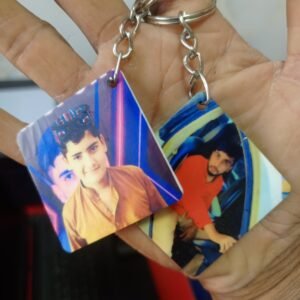 Customized Acrylic Keychain – Personalized Name & Photo Printed Key Ring