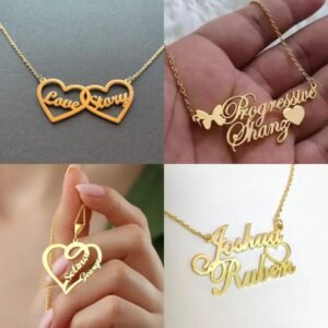 Customized Metal Name Jewelry – Personalized Name Necklace & Pendant Collection