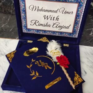 Customized Nikah Booklet Set – Elegant Personalized Islamic Marriage Documents Set