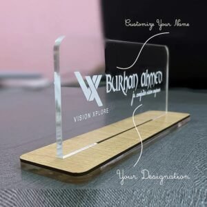 Customized Table Name Plate – Personalized Office Desk Name Sign